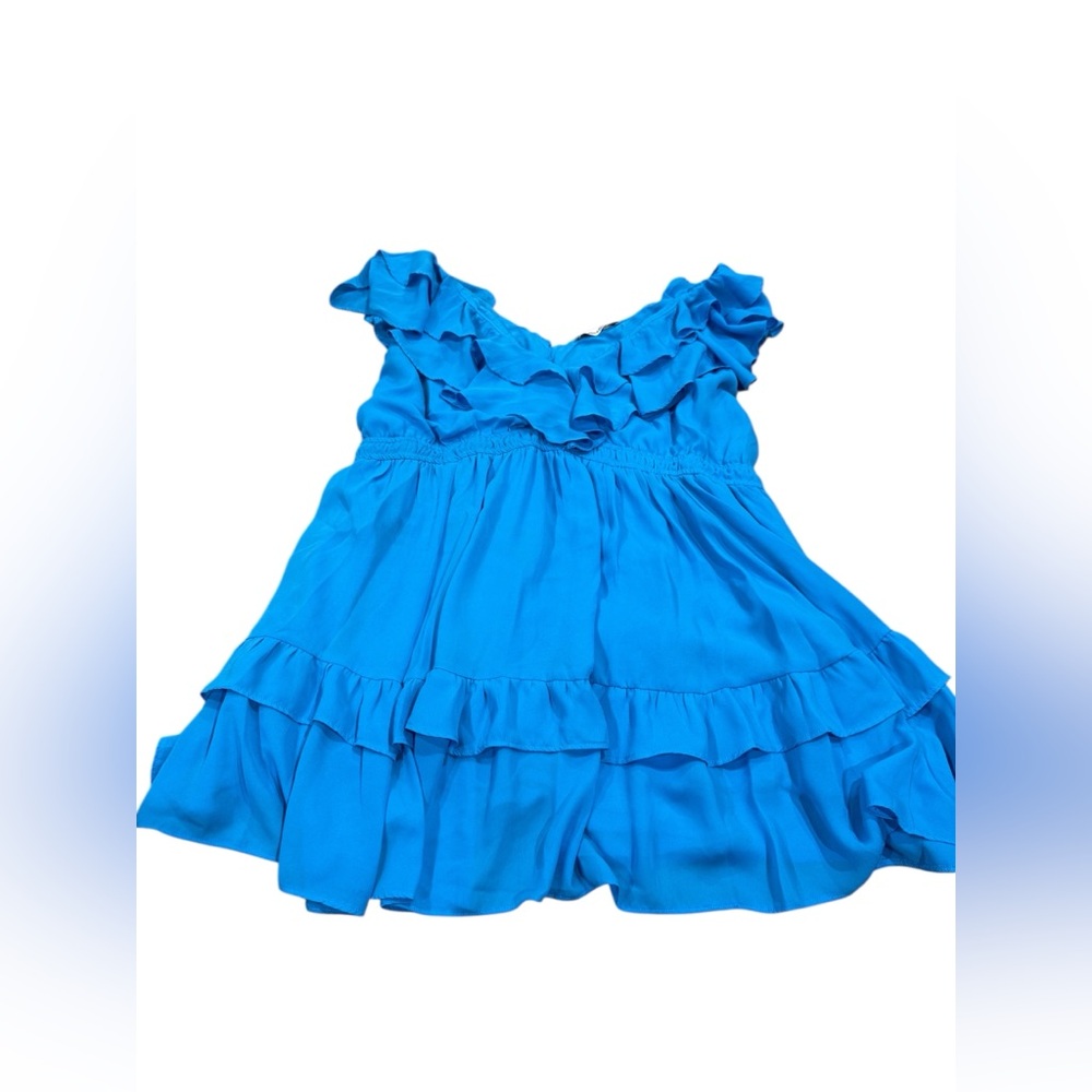 Abercrombie & Fitch Vibrant Blue Ruffle Dress